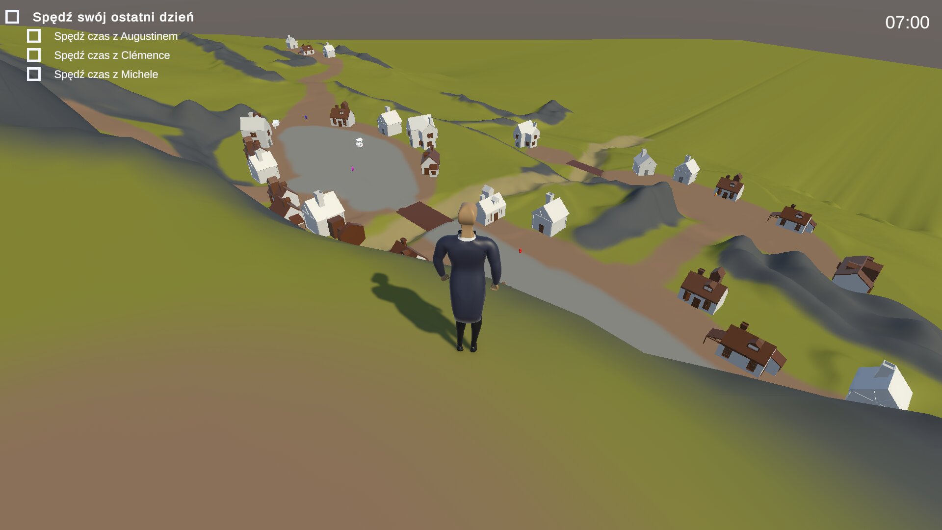 overlook of the village